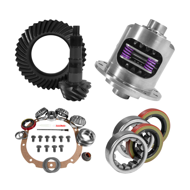 Yukon Gear & Axle YGK2036 8.8in for Ford 3.27 Rear Ring & Pinion Install Kit 31 Spline Positraction 2.53in Axle Bearings