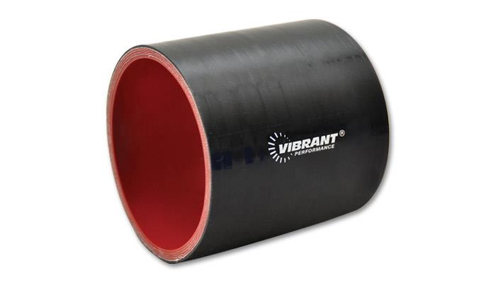 Vibrant 4 Ply Reinforced Silicone Straight Hose Coupling - 3in I.D. x 3in long