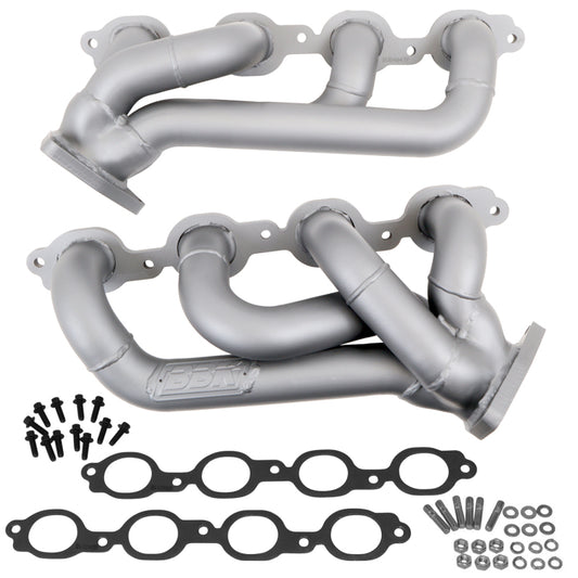 BBK Performance 4047 Shorty Headers 1-3/4 Titanium Ceramic for 2014-2018 Chevrolet Silverado 1500 / GMC Sierra 1500 (5.3L / 6.2L)