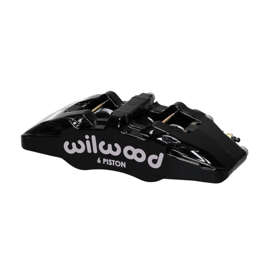 Wilwood Caliper-Forged Dynapro 6 5.25in Mount-L/H 1.62/1.12/1.12in Pistons 1.10in Disc - #120-13437-BK