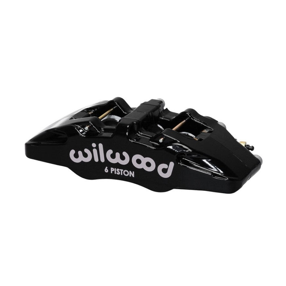 Wilwood Caliper-Forged Dynapro 6 5.25in Mount-R/H 1.62/1.38in/1.38in Pistons .81in Disc - #120-13428-BK
