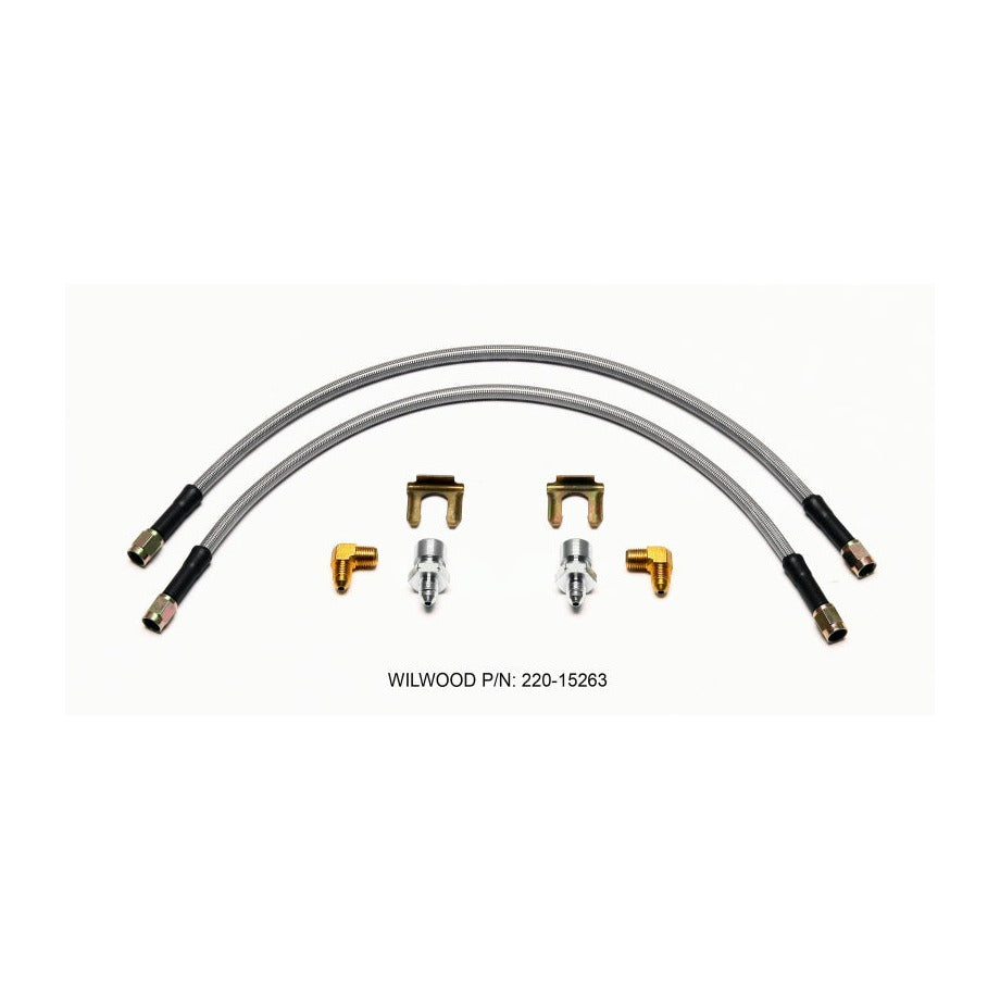 Wilwood Flexline Kit 18inch M10x1.50 IF 1/8-27 NPT 90 Degree - #220-15263