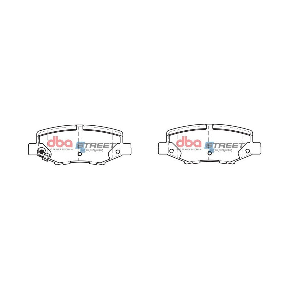DBA 07-17 Jeep Wrangler Street Series Rear Brake Pads