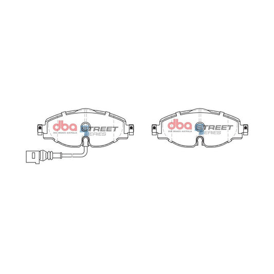 DBA 14-17 Volkswagen GTI Mk7 (w/Perf Pkg 340mm Front Rotor) Street Series Front Brake Pads
