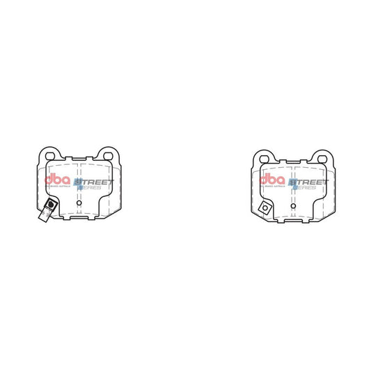 DBA 17-20 Subaru BRZ (w/Brembo Brakes) Rear Street Series Brake Pads