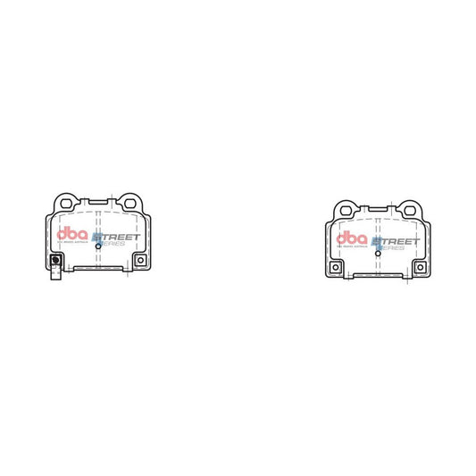 DBA 08-16 Mitsubishi Lancer Evolution X Rear Street Series Brake Pads
