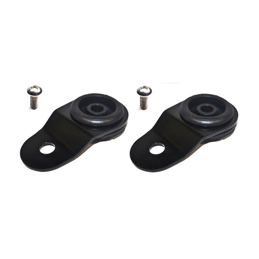 Torque Solution Radiator Mount Combo with Inserts (Black) : Mitsubishi Evolution 7/8/9