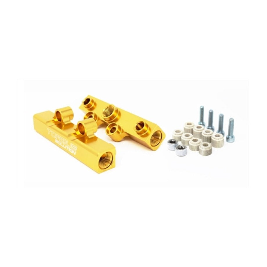Torque Solution Top Feed Fuel Rails: 02-14 Subaru WRX / 07-18 STI - Gold