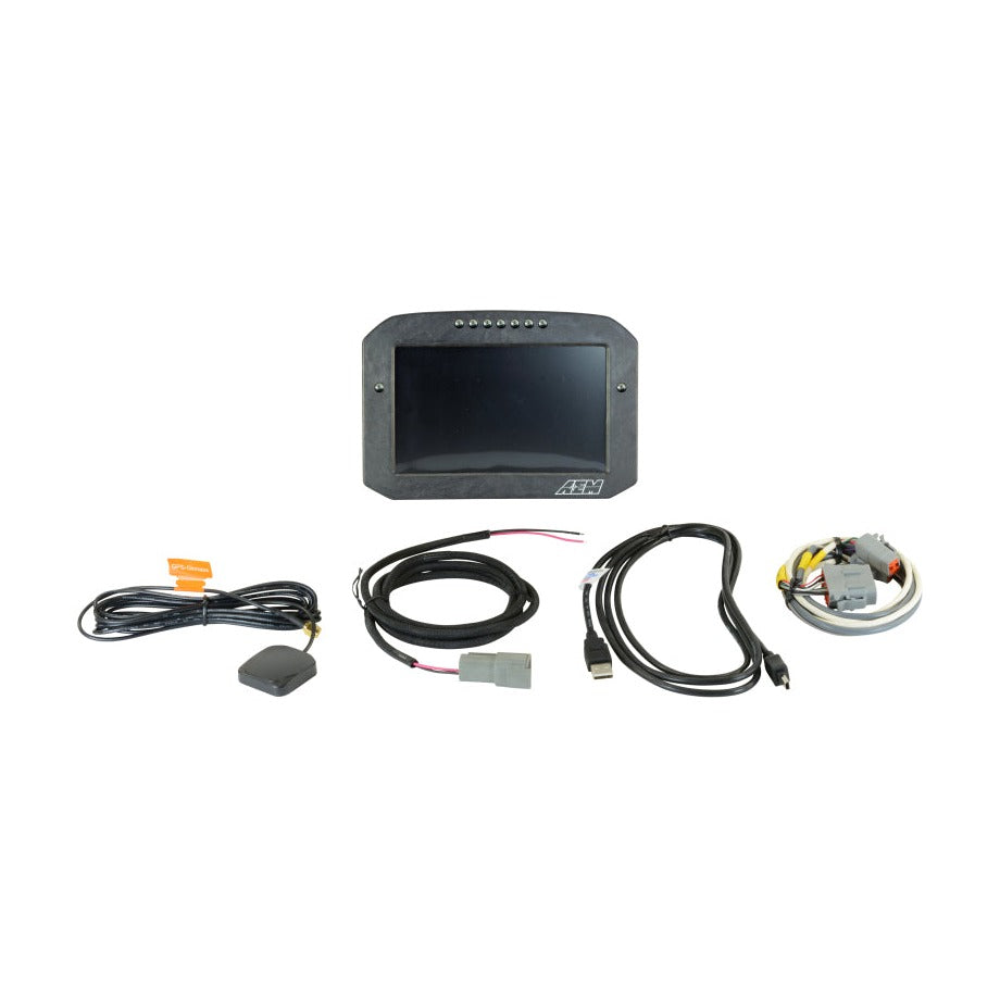 AEM CD-7G Carbon Flush Digital Dash Display w/ Internal 20Hz GPS & Antenna