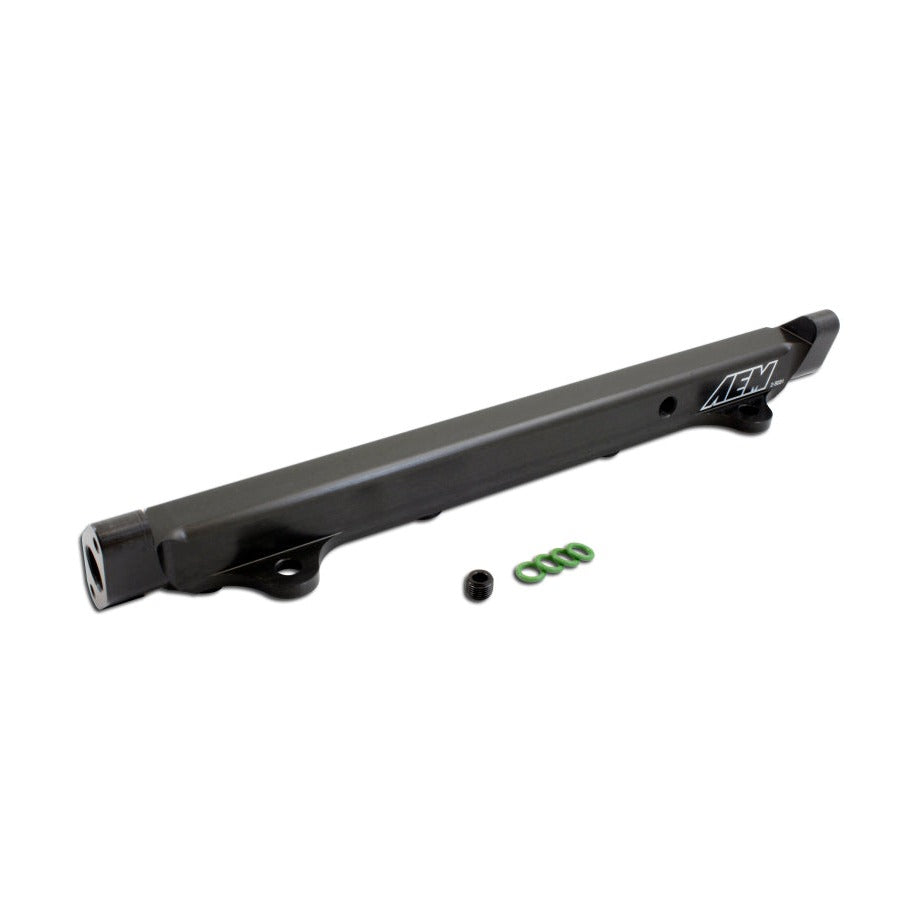 AEM 03-06 Evo 8 & 9 Black Fuel Rail