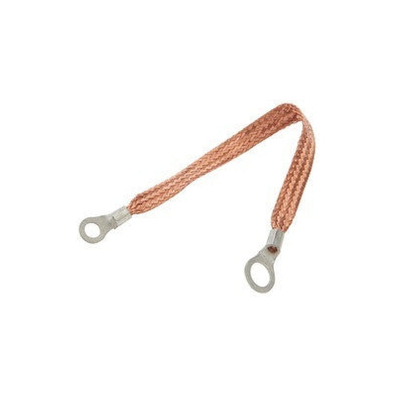 Allstar Performance Copper Ground Strap 24in with 1/4in and 3/8in Ring ALL76329-24
