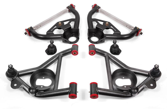 BMR 1978-1987 G-Body Upper And Lower A-Arm Kit - Black Hammertone