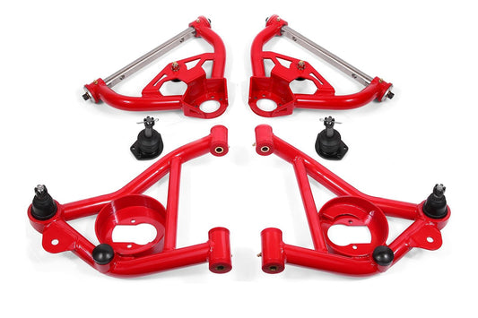 BMR 1978-1987 G-Body Upper And Lower A-Arm Kit - Red