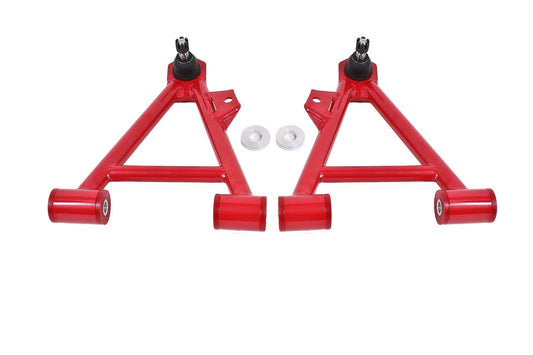 BMR 1994-2004 Mustang Lower Non-Adj. A-Arms (Coilover Only) with STD. Ball Joint (Poly) - Red