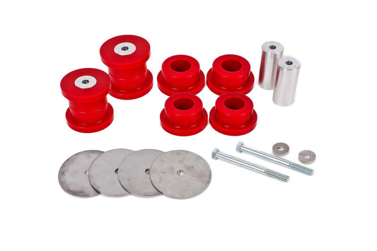 BMR 2016-2024 6th Gen Camaro Rear Cradle Bushing Kit (Polyurethane) - Red