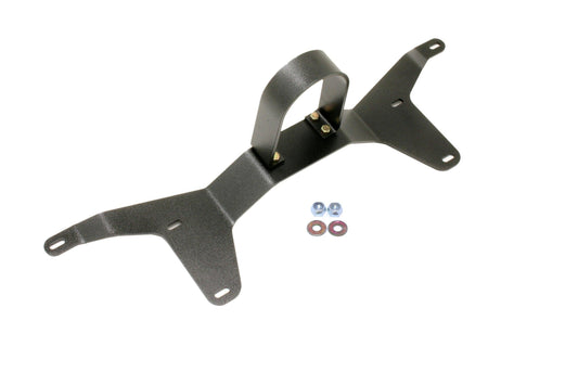 BMR 05-14 S197 Mustang Rear Tunnel Brace w/ Rear Driveshaft Safety Loop - Black Hammertone