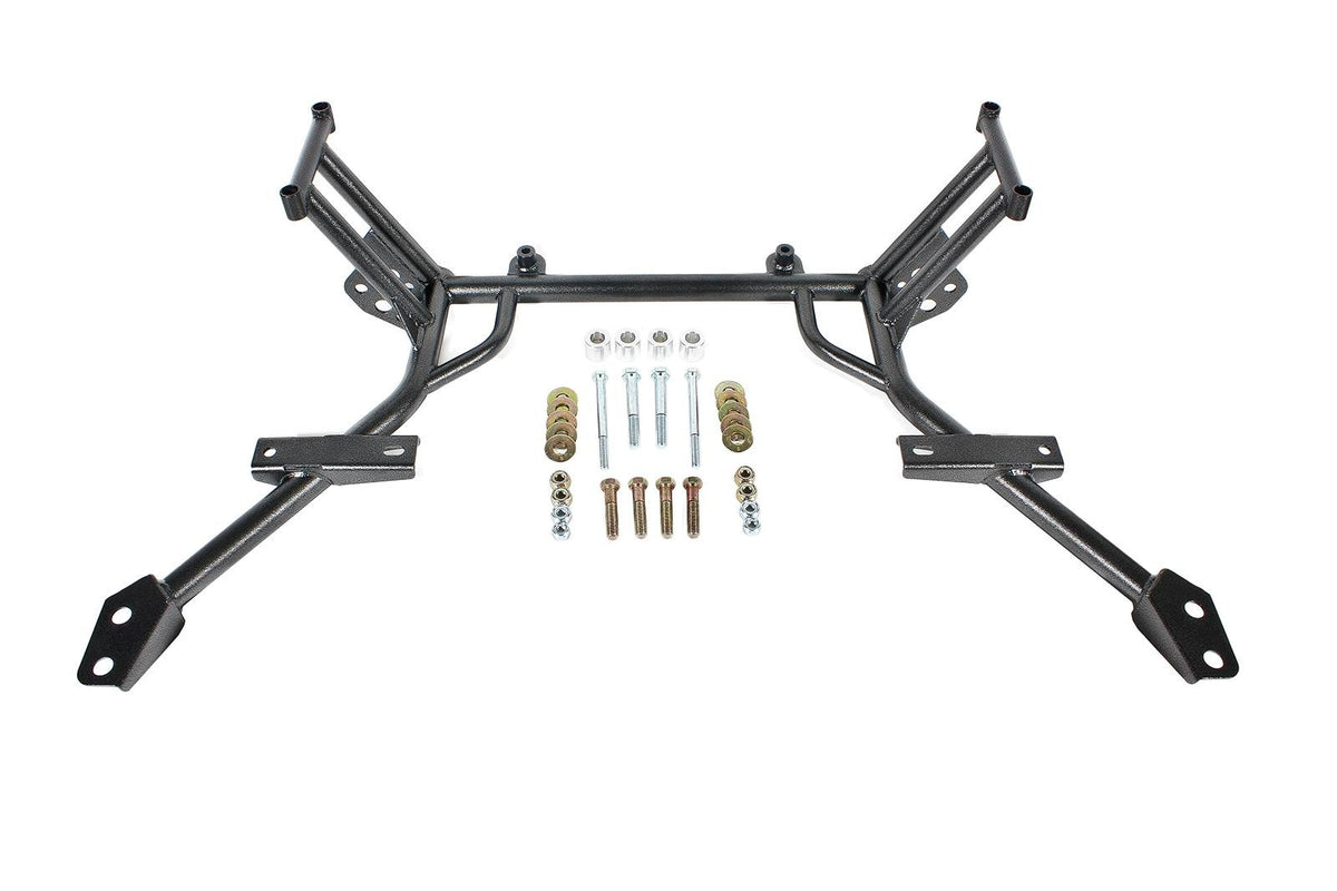 BMR 2005-2010 S197 Mustang K-Member with No Motor Mounts and STD. Rack Mounts - Black Hammertone
