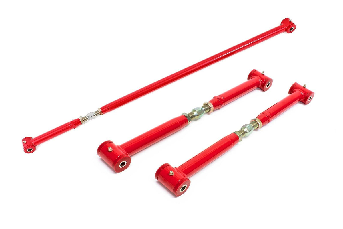 BMR 1982-2002 3rd Gen F-Body On-Car Adj. Rear Suspension Kit (Polyurethane) - Red