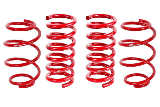 BMR 2015-2026 S550 Mustang Performance Version Lowering Springs (Set Of 4) (SP089/SP082, Minimum Drop) - Red