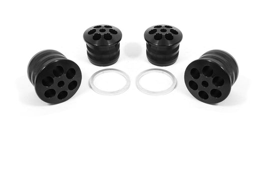 BMR 2008-2023 Dodge Challenger Aluminum Rear Cradle Bushings Kit - Black Anodized