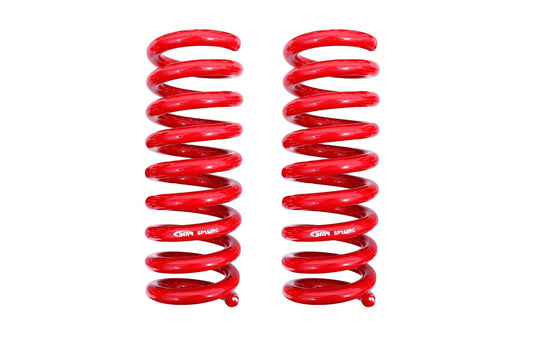 BMR 2008-2023 Dodge Challenger Rear Lowering Springs 1.25in Drop Performance Version - Red