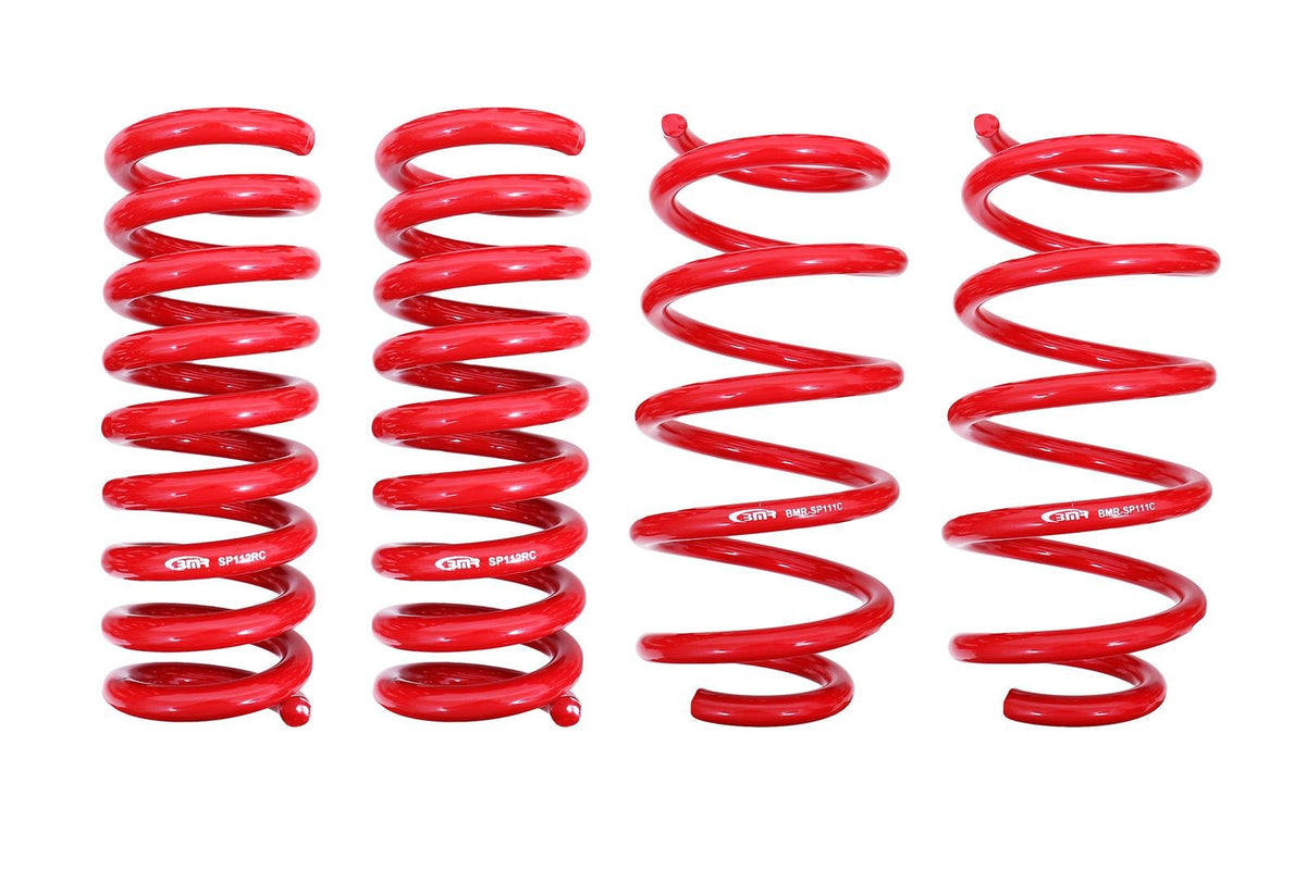 BMR 2008-2023 Dodge Challenger Lowering Springs 1.25in Drop - Set of 4 - Red