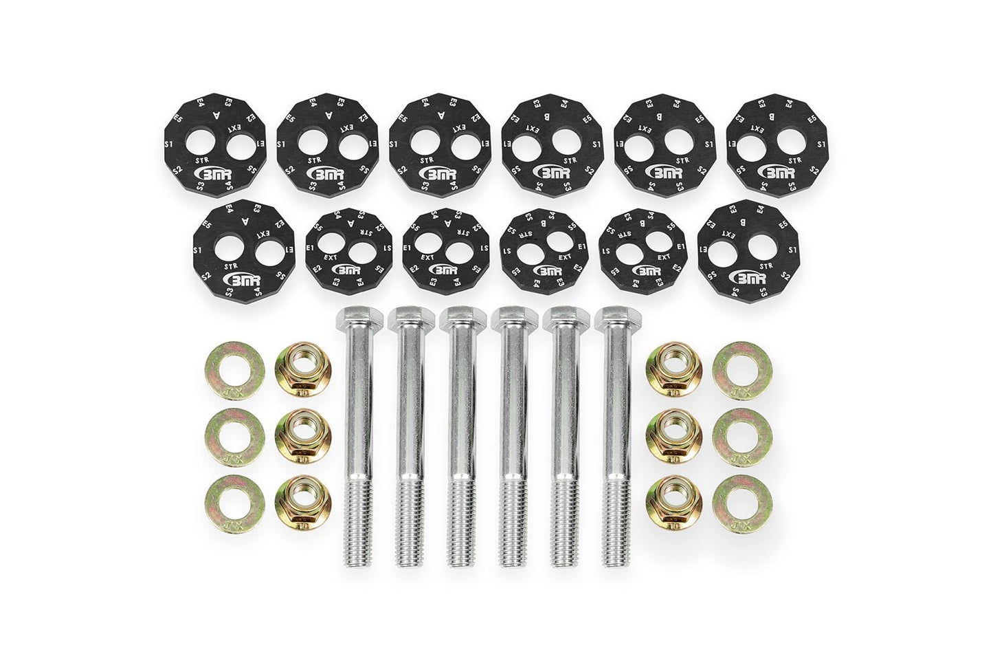 BMR 06-13 Chevrolet Corvette C6 Z06 / 09-13 ZR1 Camber Bolt Kit - Black Anodized