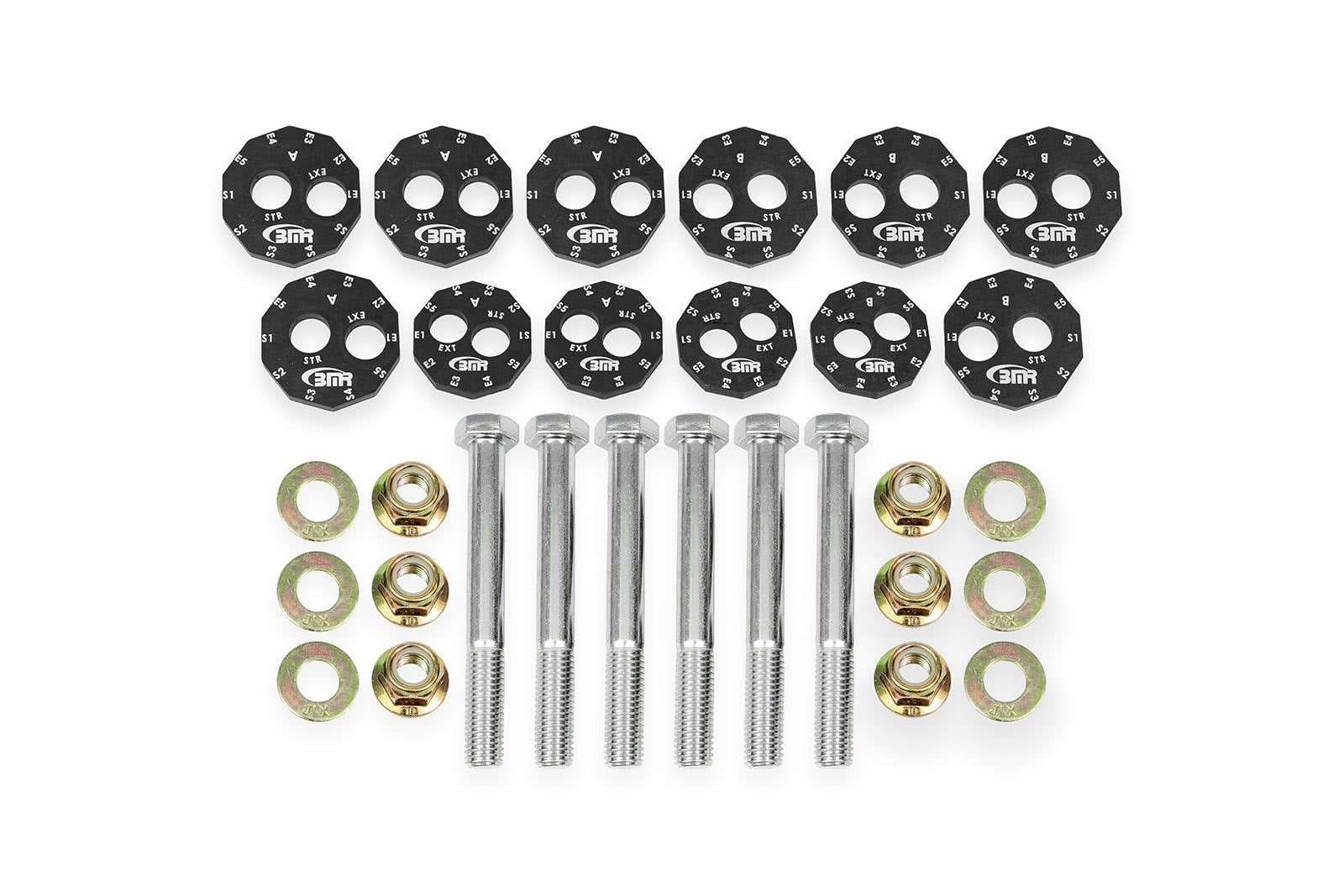 BMR 06-13 Chevrolet Corvette C6 Z06 / 09-13 ZR1 Camber Bolt Kit - Black Anodized
