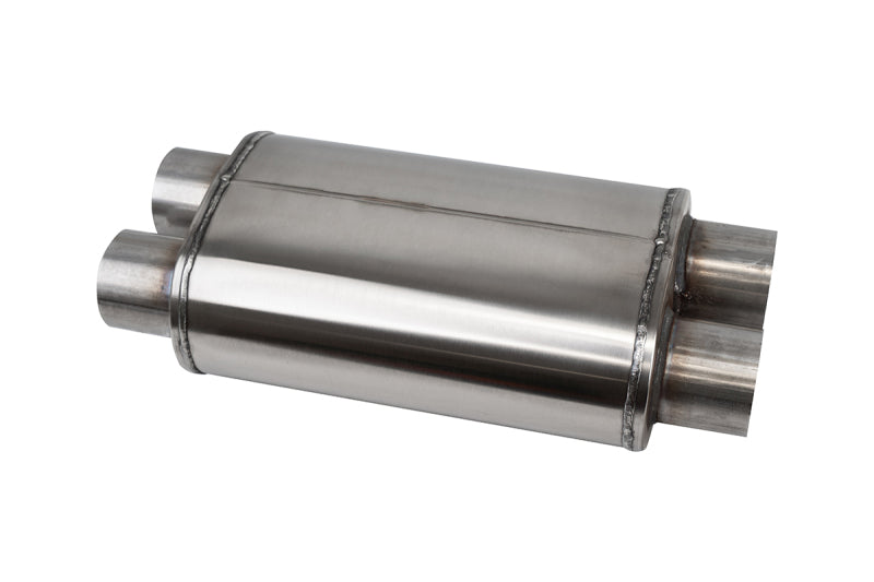 Corsa 304 Stainless Steel 3in I.D. Pro Series Packed Resonator (Weld In) (6-8DB) - Brushed