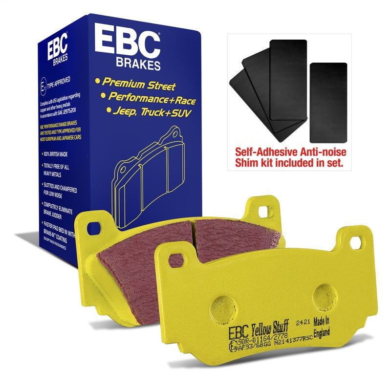 EBC 08-11 Lotus Exige 1.8 Supercharged (240) Yellowstuff Front Brake Pads DP41377R