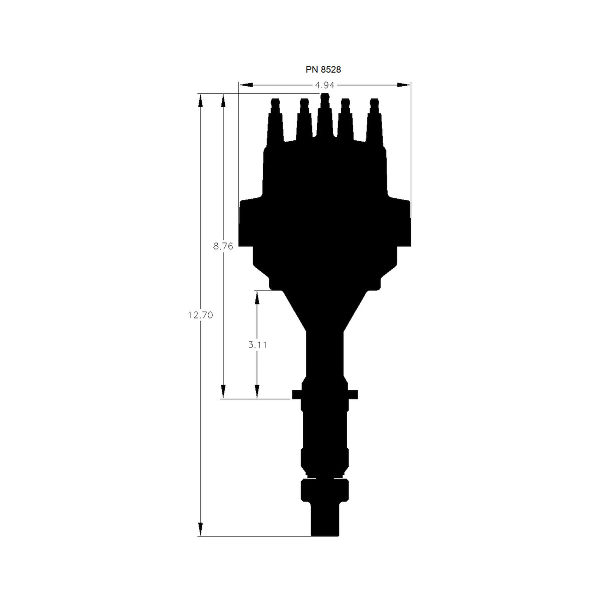MSD 8528 for Pontiac V8 Ready-to-Run Distributor