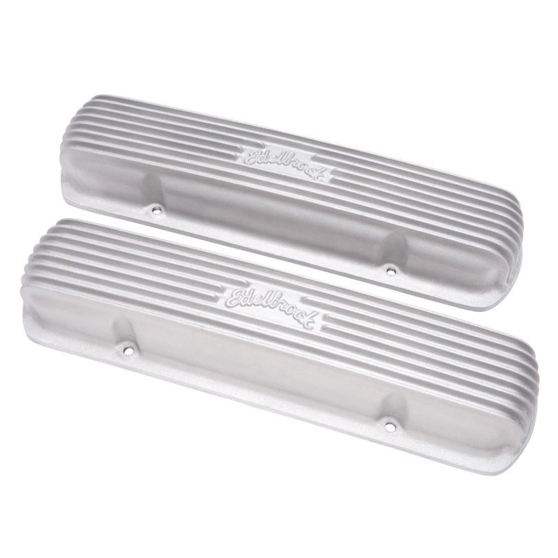 Edelbrock 41309 Valve Cover Classic Series Pontiac 1962-1979 301-455 CI V8 Satin
