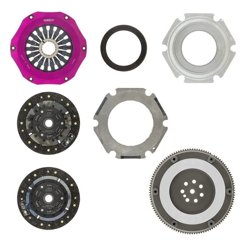 Exedy for 96-06 Mitsubishi Evo 4-9 4G63T 2.0L Twin-Organic Stage 5 Clutch Kit