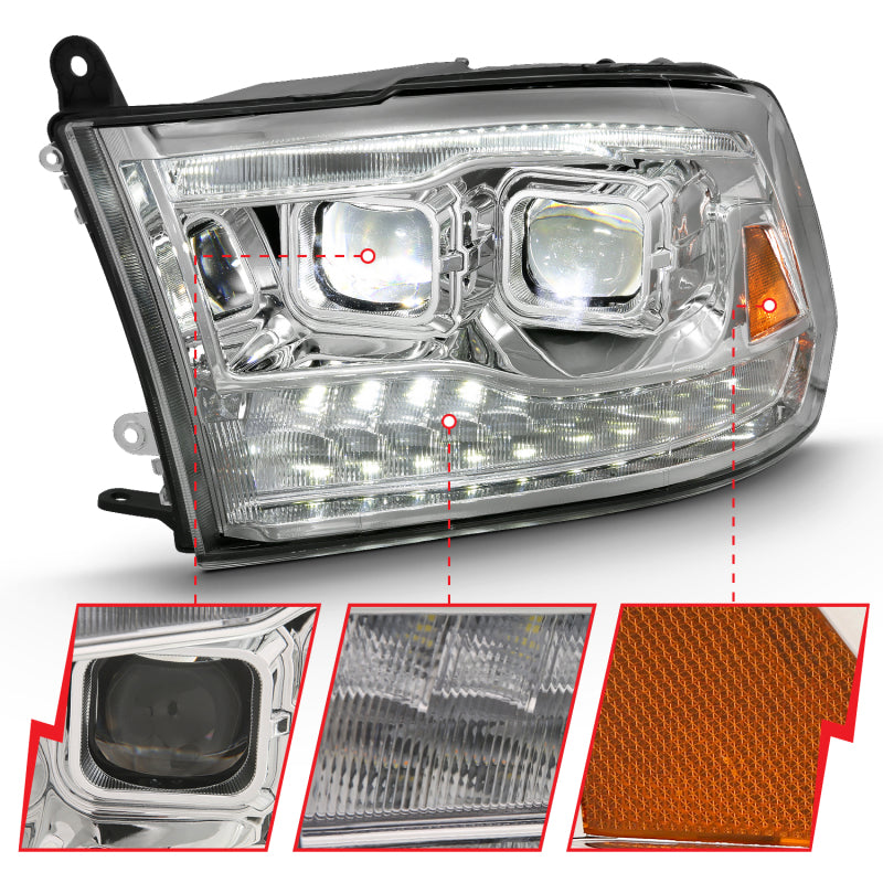 ANZO 2011-2018 RAM 1500 LED Projector Headlights