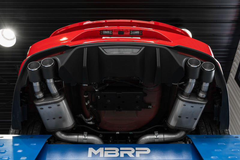 MBRP S72093CF Armor Pro Cat-Back Exhaust - Dual Quad Split Rear Exit | 2018-2023 Ford Mustang GT 5.0L V8 (Active Exhaust)