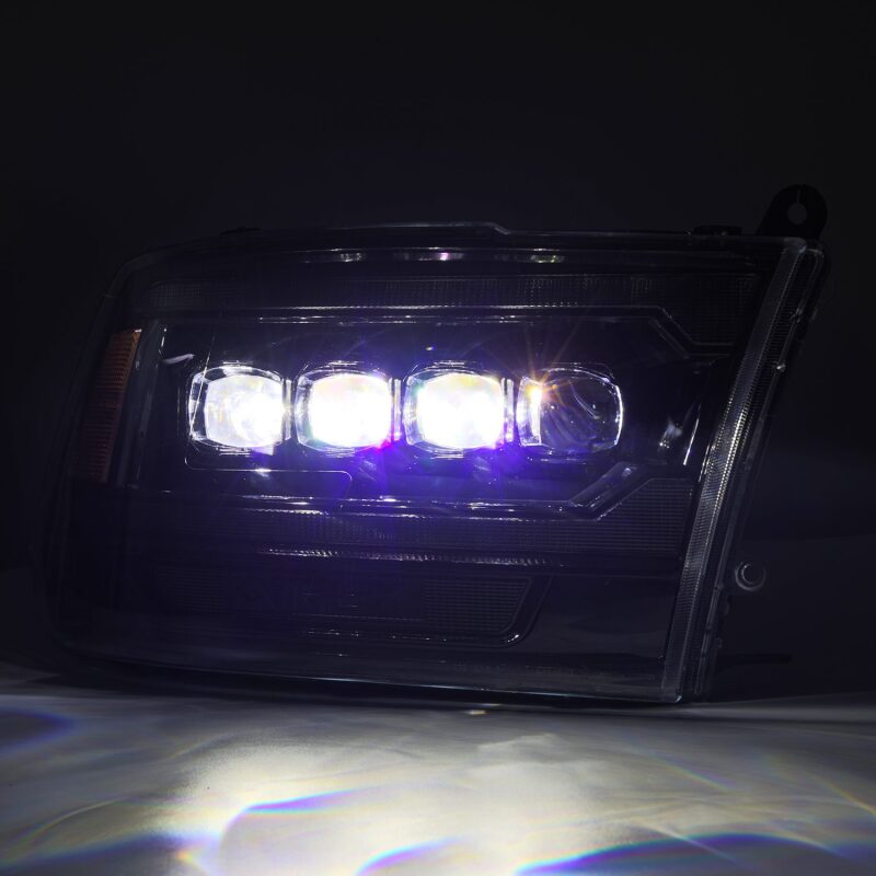 AlphaRex 880557 09-18 Ram 2500 NOVA LED Projector Headlights Plank Style Alpha Black w/Activation Light/Sequential Signal/DRL