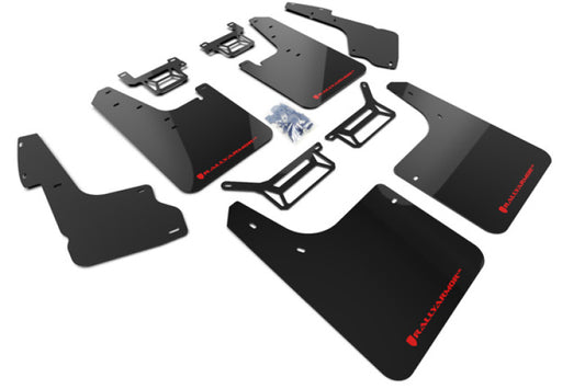 Rally Armor UR Mud Flaps - 2012-2024 Toyota 4Runner - Black/Red Logo - #MF48-UR-BLK/RD