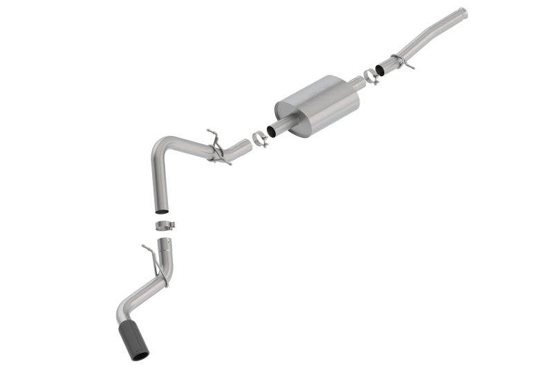 Borla 140805BC 2019-2026 Silverado / Sierra 1500 Cat-Back Exhaust System S-Type - Black Chrome Tip
