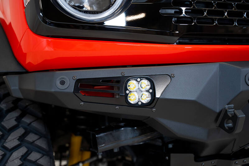 Addictive Desert Designs for 21-22 Ford Bronco Bomber Front Bumper (w/ 3 Baja Designs LP4 Mounts)