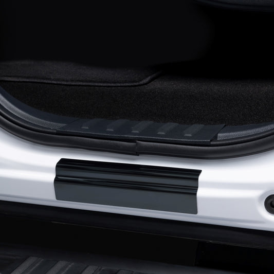 Putco for 2015-2020 Ford F-150 - SuperCrew with F-150 Etching (4pcs) Black Platinum Door Sills