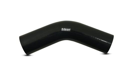 Vibrant 4 Ply Reinforced Silicone Elbow Connector - 1in ID x 8in Leg 45 Deg