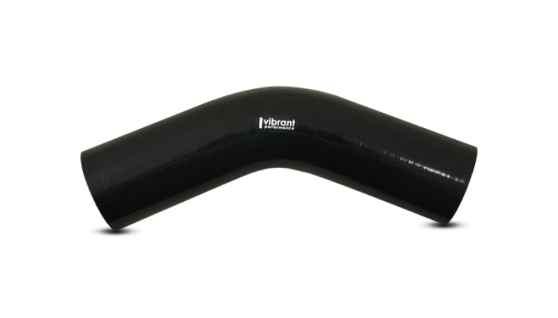 Vibrant 4 Ply Reinforced Silicone Elbow Connector - 1.25in ID x 8in Leg 45 Deg