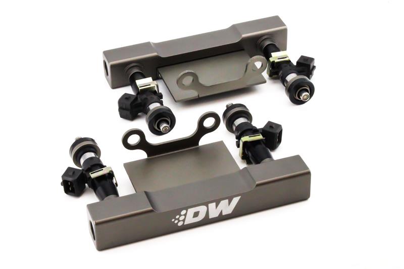 DeatschWerks 04-06 Subaru STI/LGT Side Feed to Top Feed Fuel Rail Conv Kit w/ 1500cc Injectors