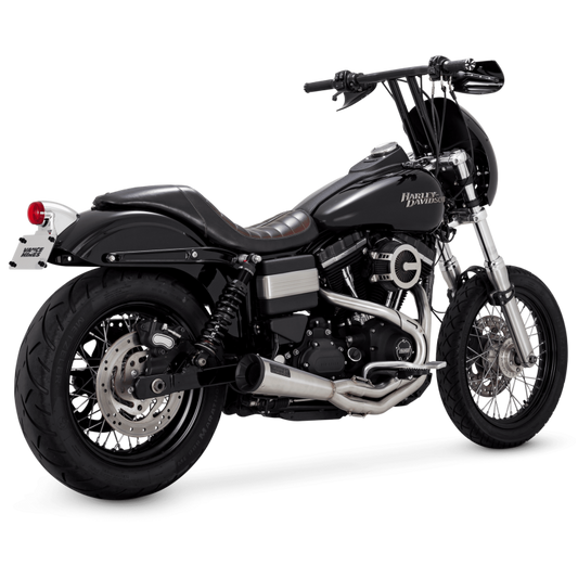 Vance & Hines 27325 Upswept 2-1 PCX Exhaust Brushed for 2010-2017 Harley-Davidson Dyna