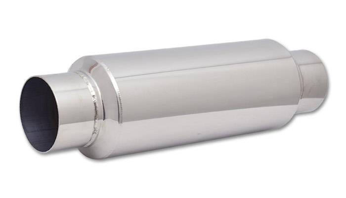 Vibrant SS Resonator (Standard Design) 3.5in inlet/outlet x 18in long w/5in OD