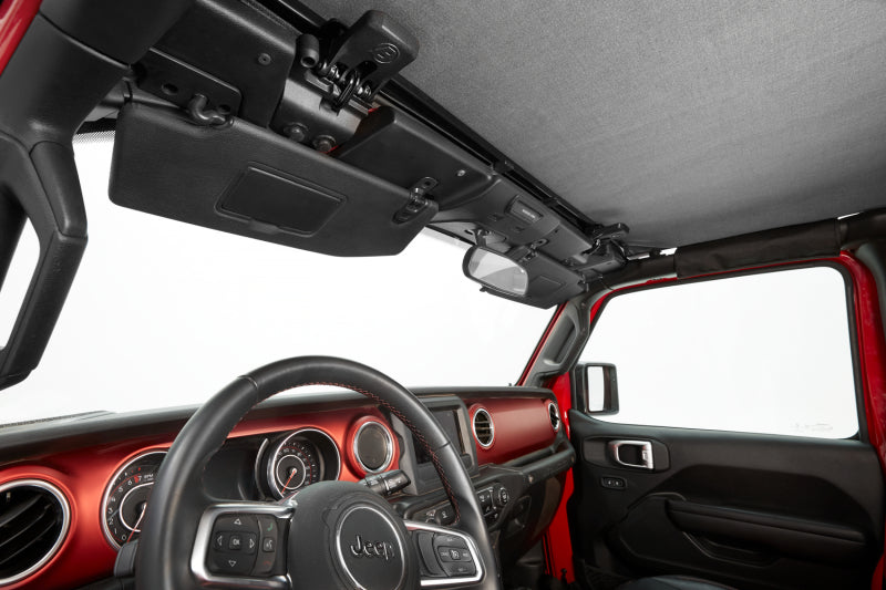 Bestop 18-23 Jeep Wrangler JL 4-Door Header Safari Bikini (Black Diamond)