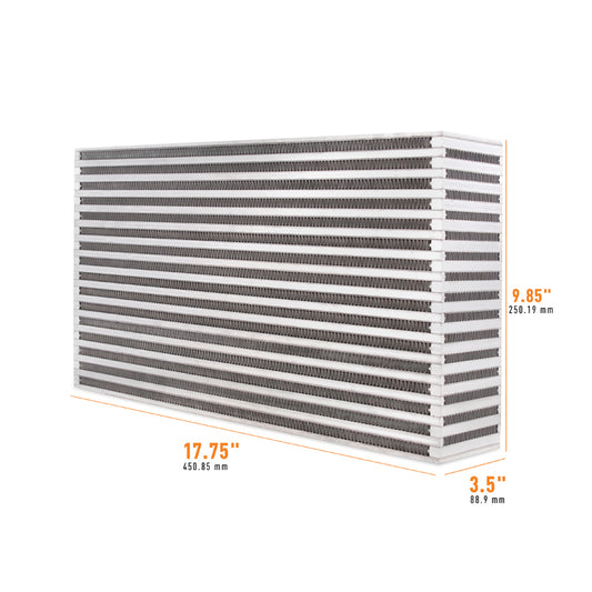 Mishimoto Universal Air-to-Air Intercooler Core - 17.75in / 9.85in / 3.5in - #MMUIC-17