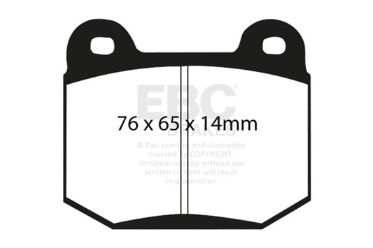 EBC 99-03 Mitsubishi Lancer Evolution 2.0 Turbo Yellowstuff Rear Brake Pads DP41538R