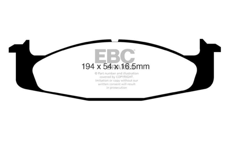 EBC 94-96 Ford Bronco 5.0 Greenstuff Front Brake Pads DP61260