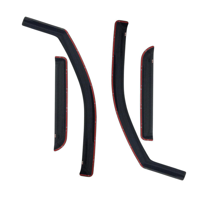 Westin 72-35493 In-Channel Wind Deflector 4-Piece for 2002-2008 Dodge Ram Quad Cab Smoke
